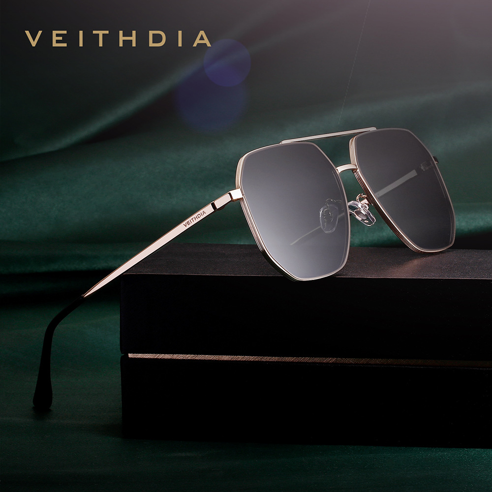Sunglasses Aviator Polarized - Veithdia Merk Nylon Materiaal Mannelijke Zonnebril