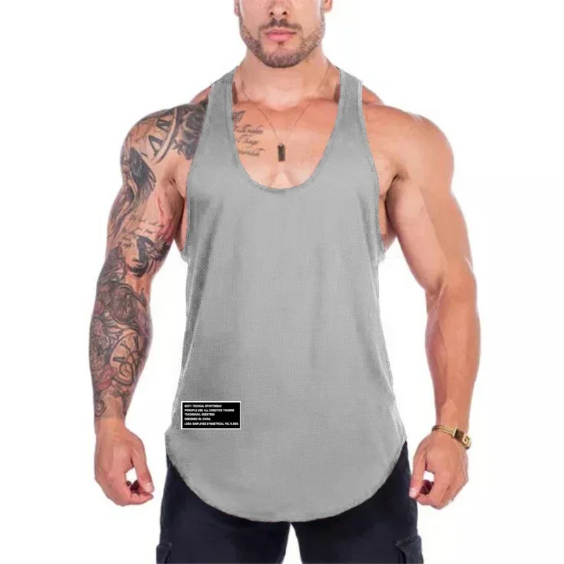 Tank Top Muscle - Merk Gym Hardloop Sport Tops Heren