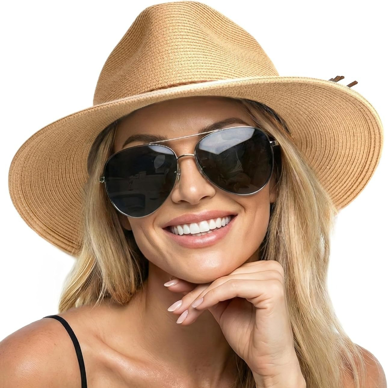 Bucket Hat Straw - 1 stuk Zomer Strooien Strandhoed voor
