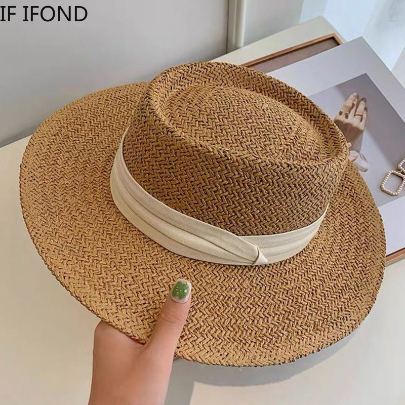 Bucket Hat Straw - Lente Zomer Ademend Stro Hoeden Voor